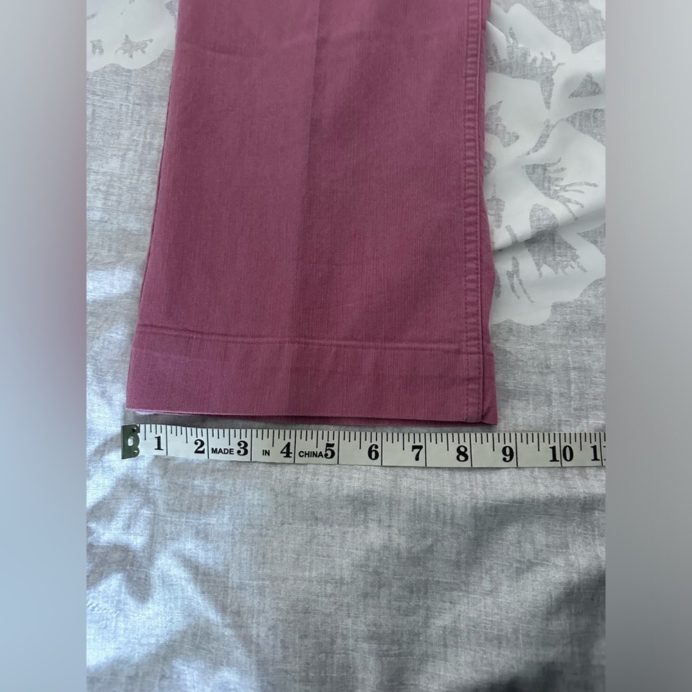 Christopher & Banks Straight Leg Pants Women’s 10 Pink Mid Rise Casual Stretch - Picture 8 of 10